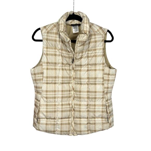 Patagonia Women’s Plaid Puffer Vest Size Large - Picture 1 of 5